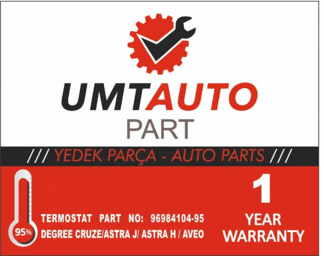 Umt 95 Cruze Astra 1.6 Aveo 1.4 95 Derece Termostat 25199828 - 2