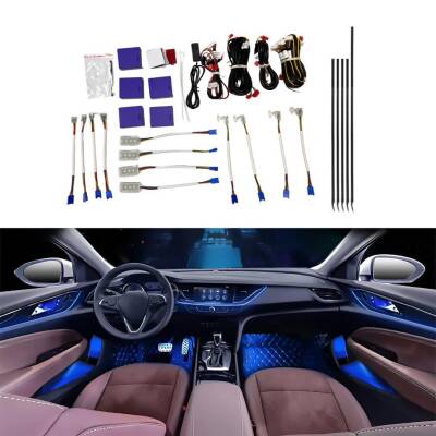 Üniversal Ambians Aydınlatma Seti 64 Renk App Kontrollü Dinamik - UMT AUTO PARTS