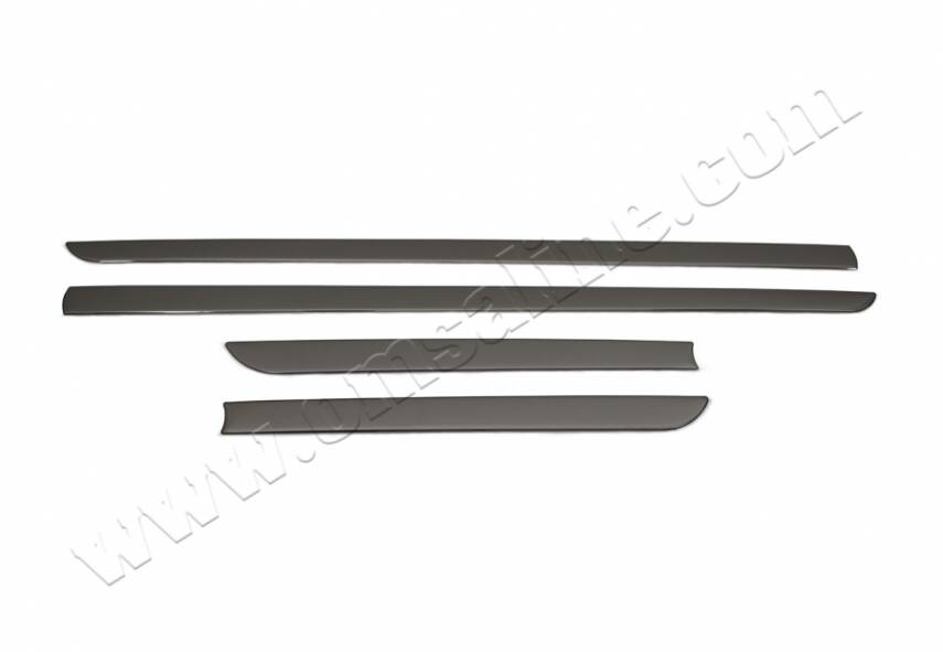 Yan Kapı Çıtası Üniversal 4 Prc Çelik Siyah Krom - 1