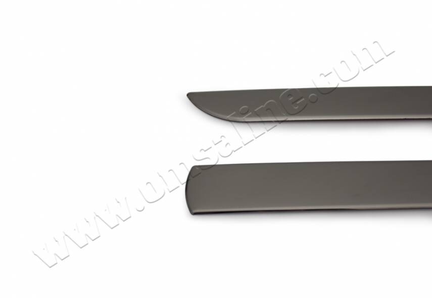 Yan Kapı Çıtası Üniversal 4 Prc Çelik Siyah Krom - 2