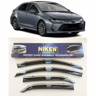 Yeni Corolla 2019+ Kromlu Cam Rüzgarlığı Niken - NİKEN